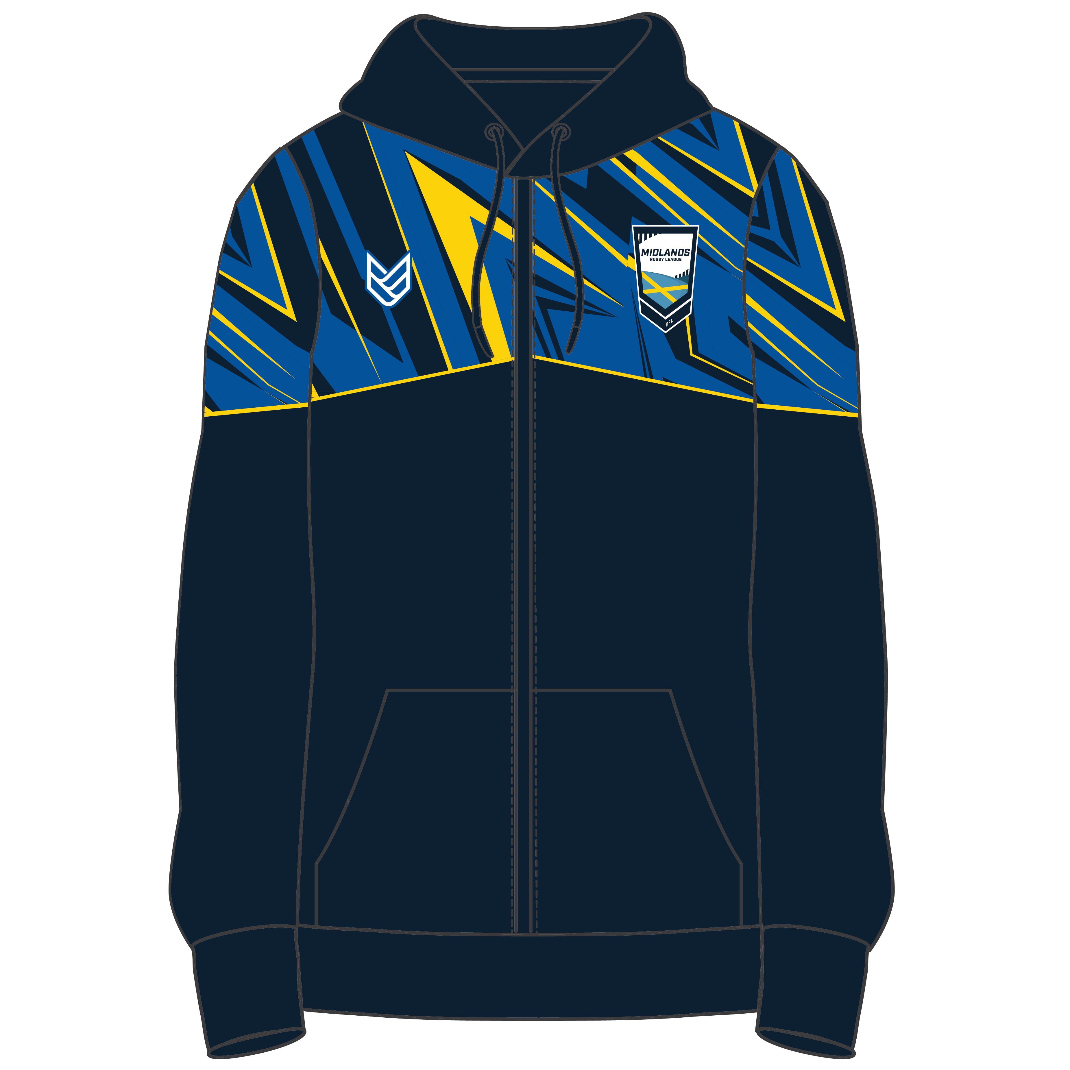 Midlands RL ZIPPED HOODIE