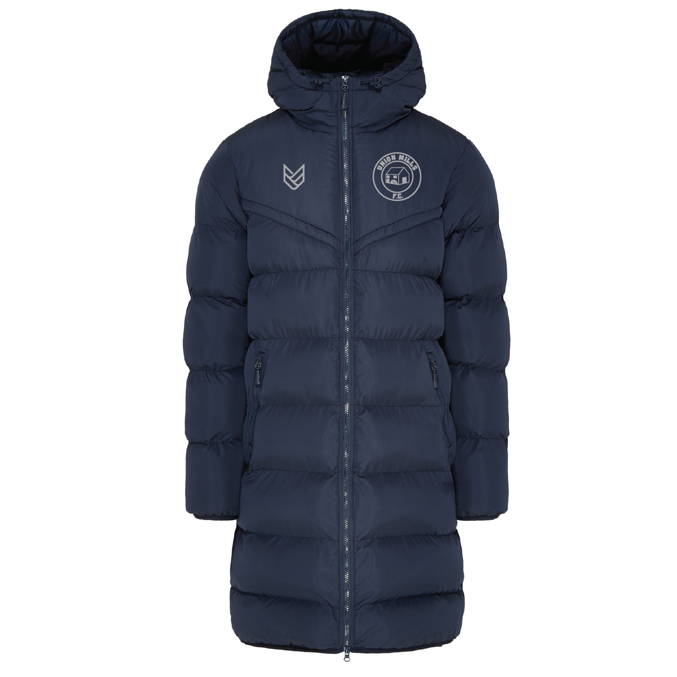 Union Mills FC ACADEMY LONG PUFFER JACKET