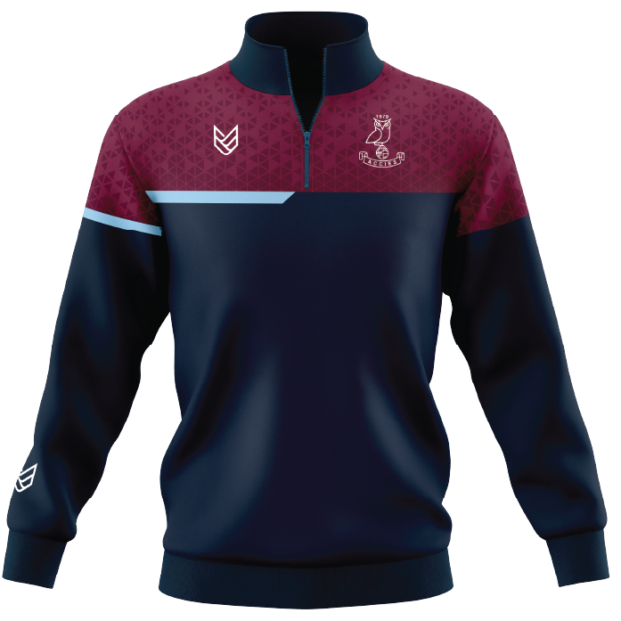 Cardiff Academicals FC 1/4 ZIP SWEATSHIRT Home