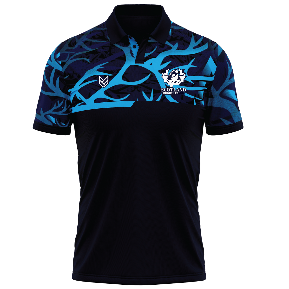 Scotland Rugby League 2027 ANTLER POLO SHIRT BLUE