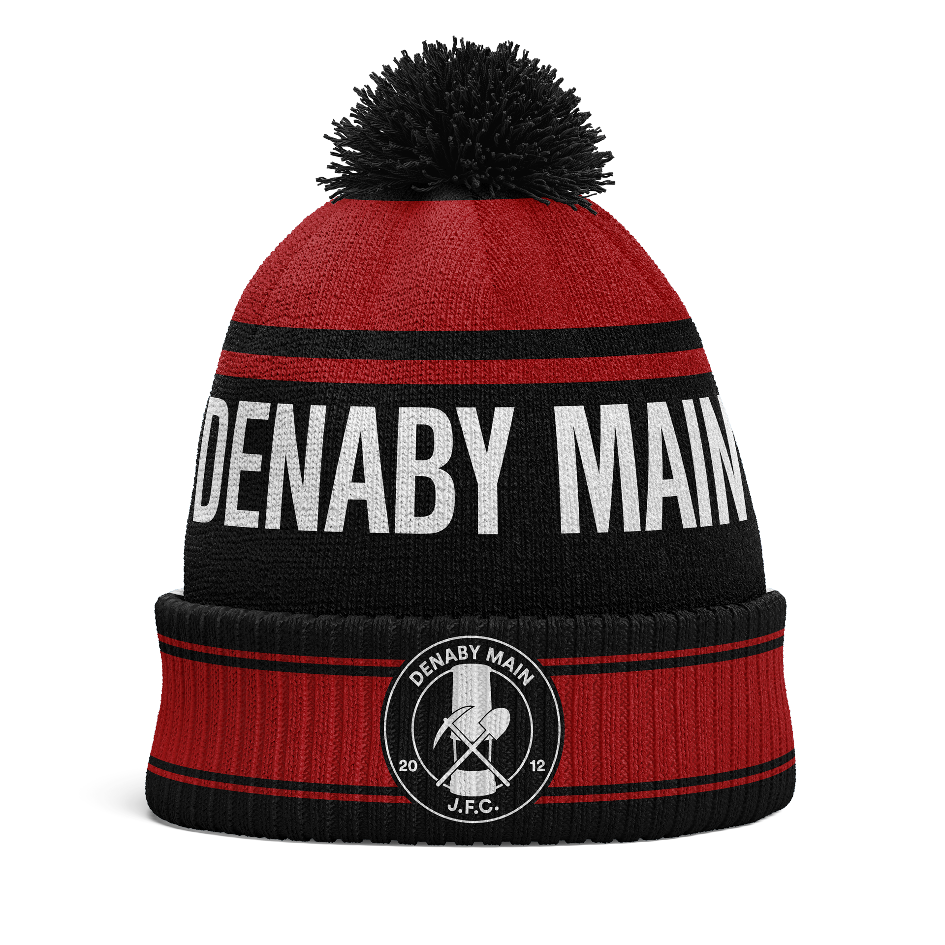 Denaby Main JFC BOBBLE HAT - Front