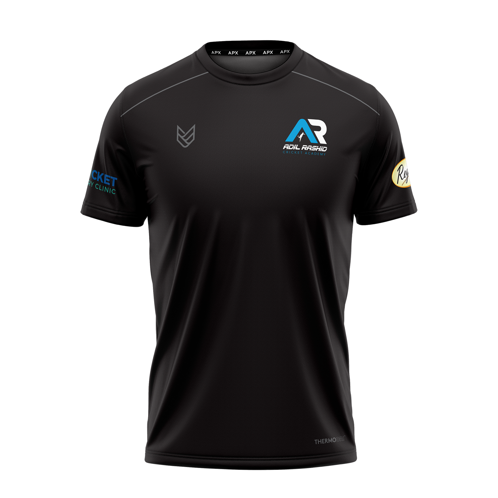 Adil Rashid Cricket Academy Black Training T-Shirt
