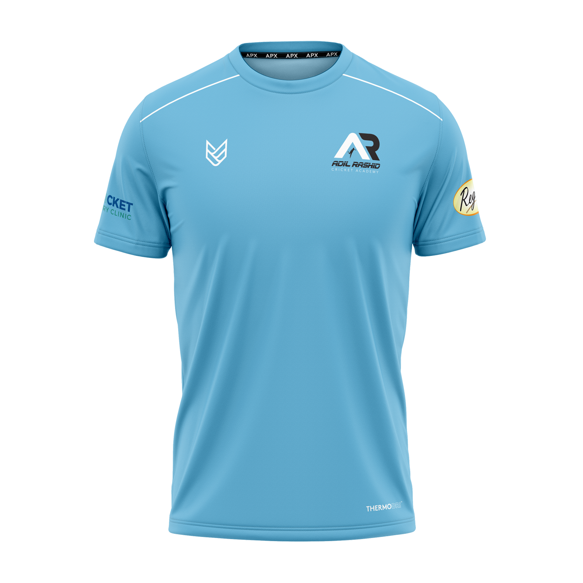 Adil Rashid Cricket Academy Blue Training T-Shirt