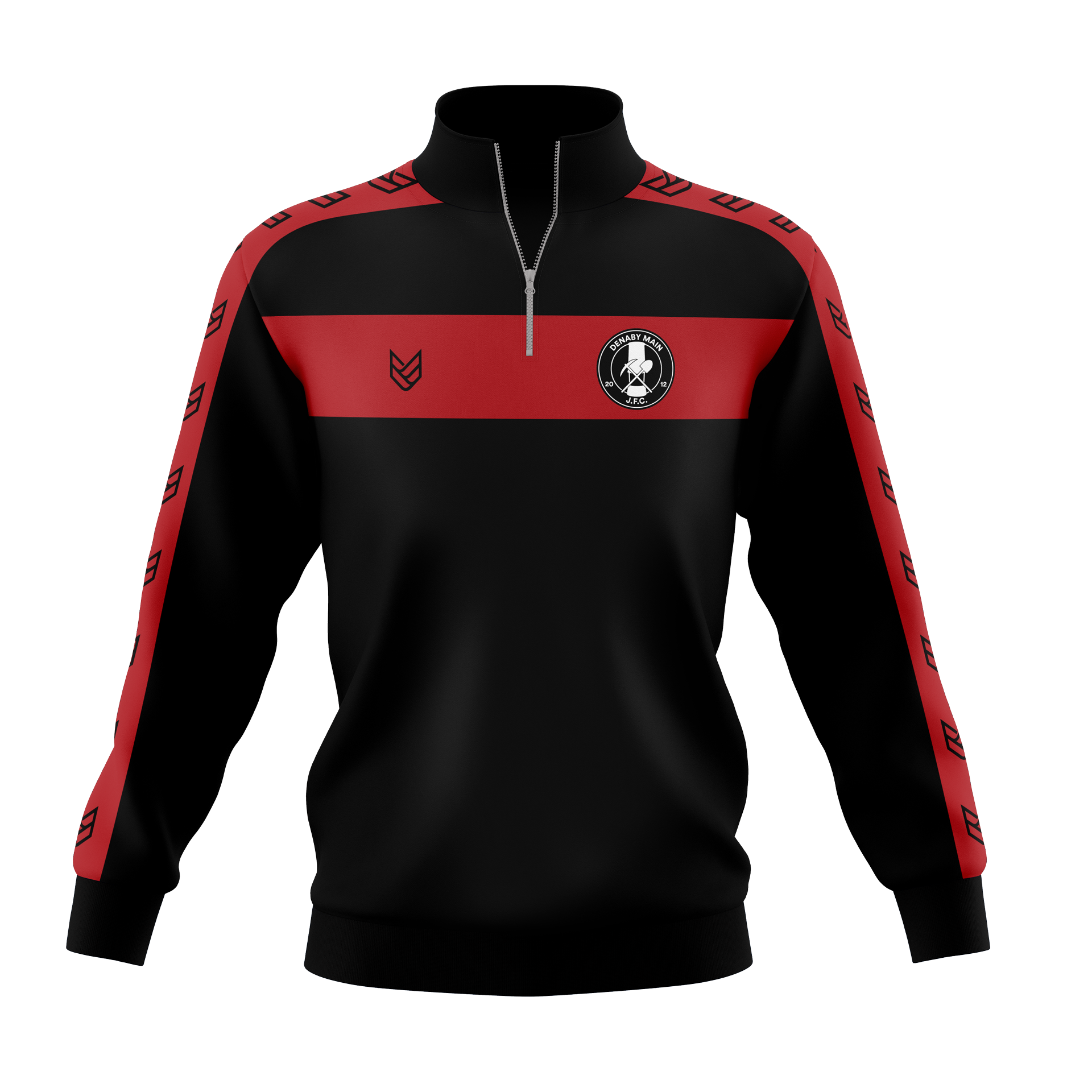 Denaby Main JFC 1/4 ZIP SWEATSHIRT - Front