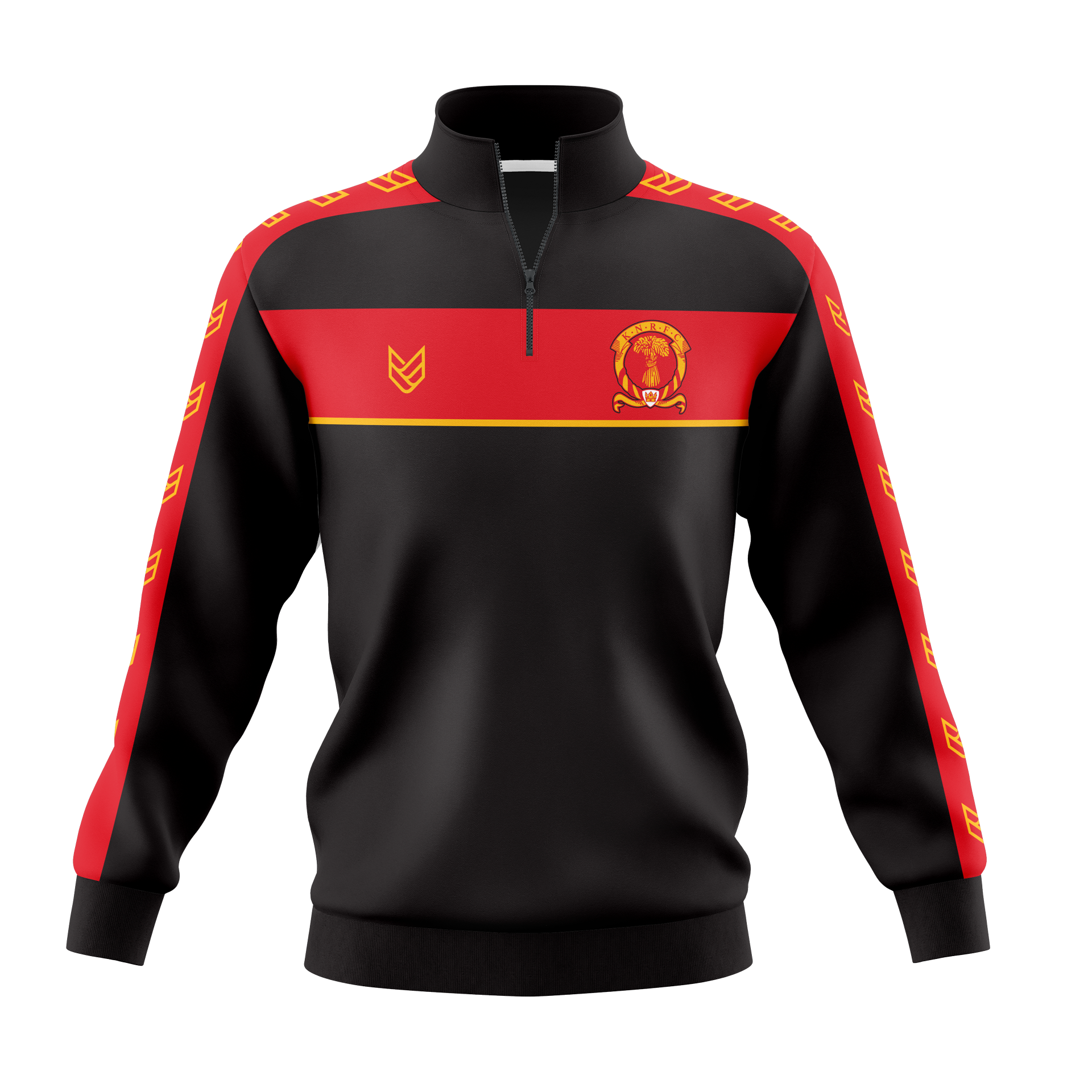 Kings Norton RFC 1/4 ZIP SWEATSHIRT - Front
