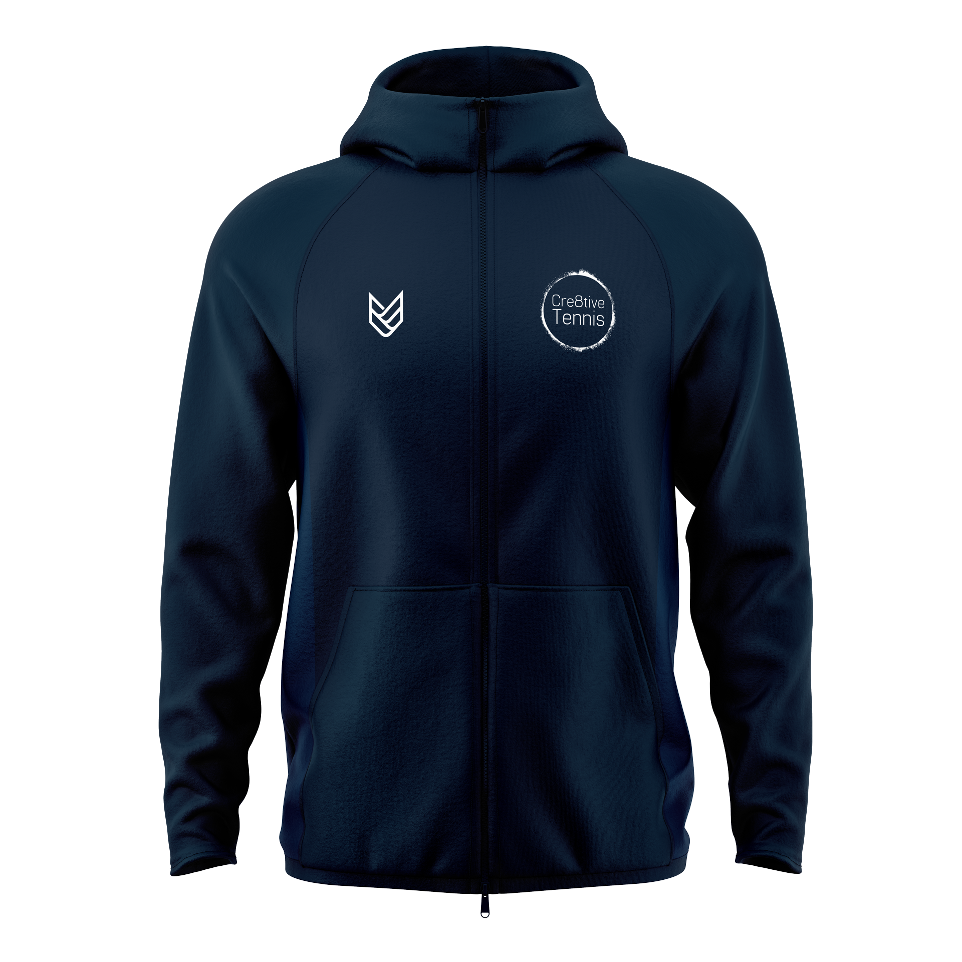 Cre8ative Tennis ZIPPED HOODIE - Front