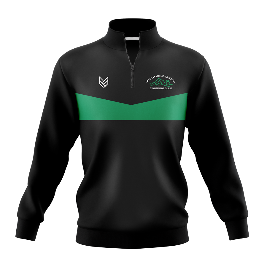 South Holderness Swimming Club 1/4 ZIP SWEATSHIRT - Front