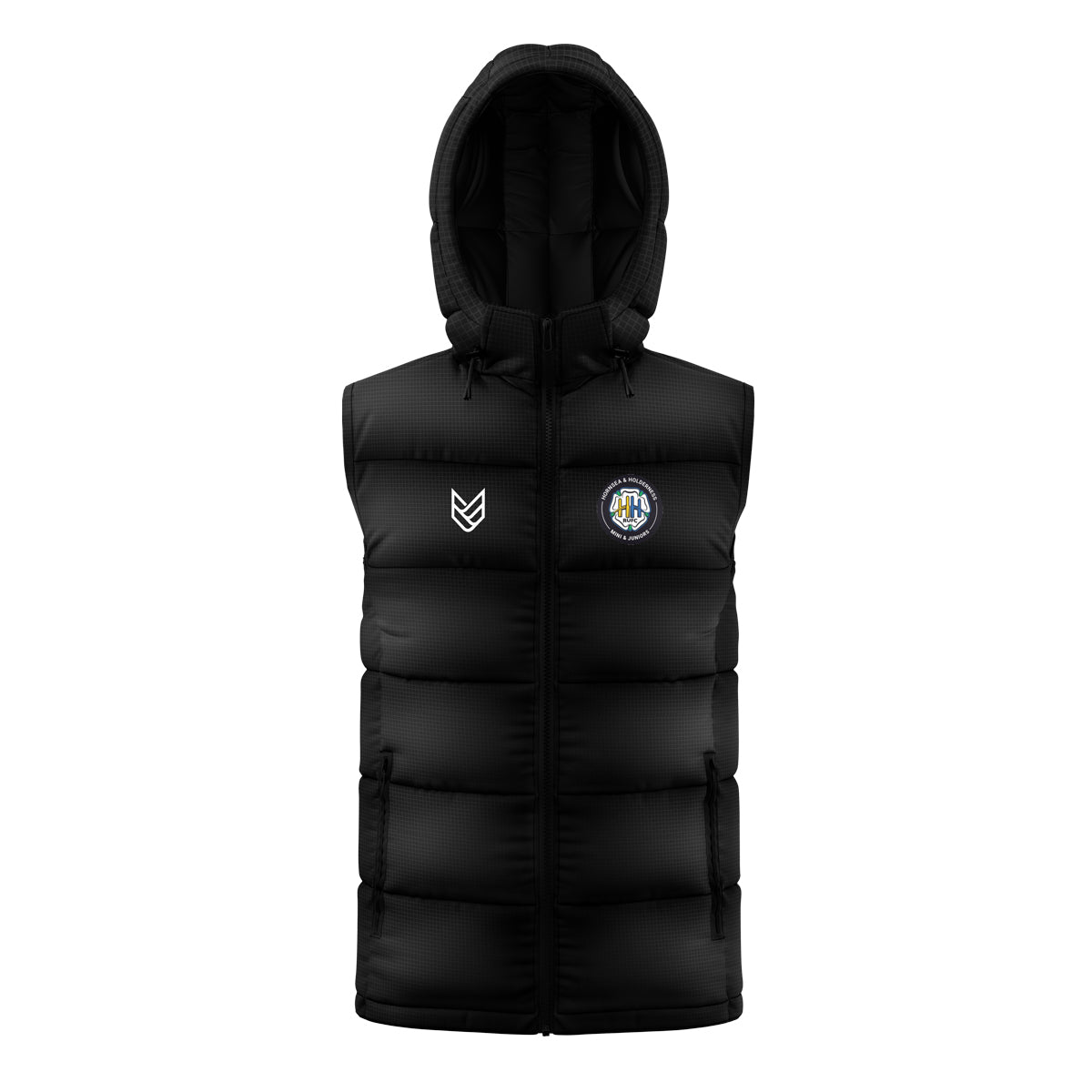 Holderness Minis and Juniors PALADIN GILET (DETACHABLE HOOD) - Front