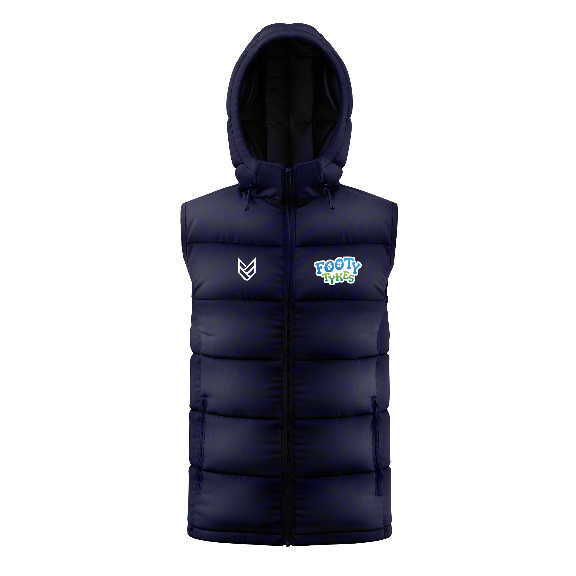 Footy Tykes PALADIN GILET (DETACHABLE HOOD) - Front