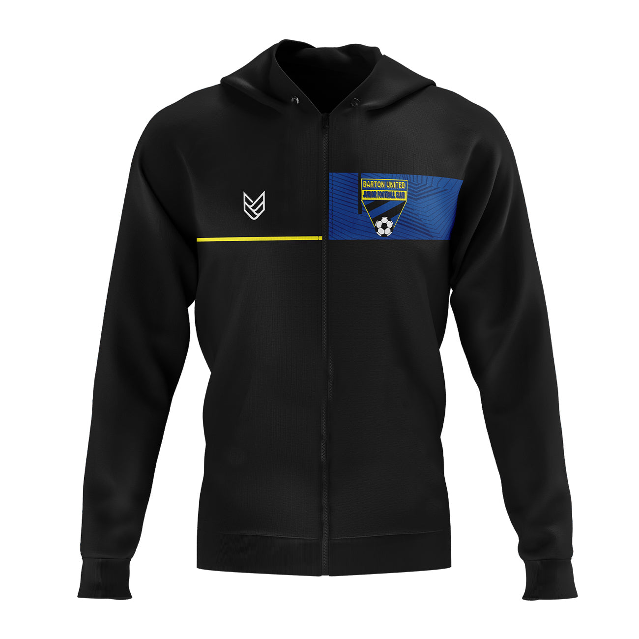 Barton United ZIPPED HOODIE - Front