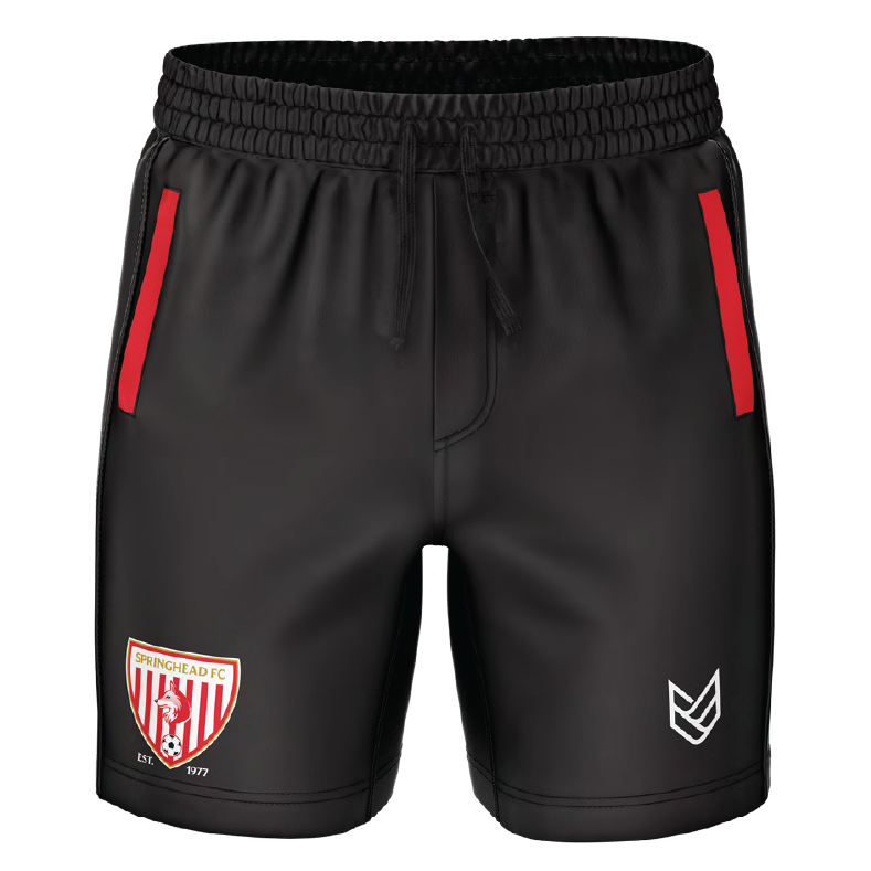 Springhead FC LEISURE SHORTS - MESH - Front