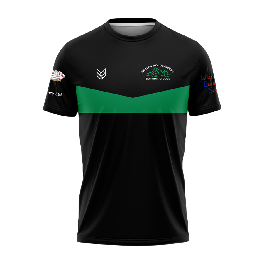 South Holderness Swimming Club SUBLIMATED T-SHIRT - Front