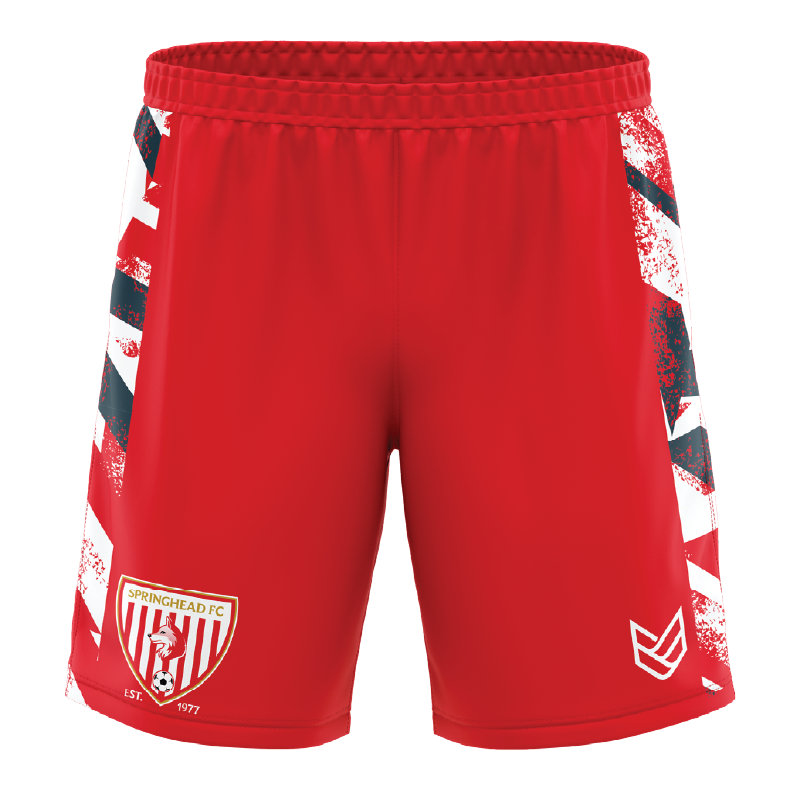 Springhead FC SUBLIMATED TRAINING SHORTS - Front