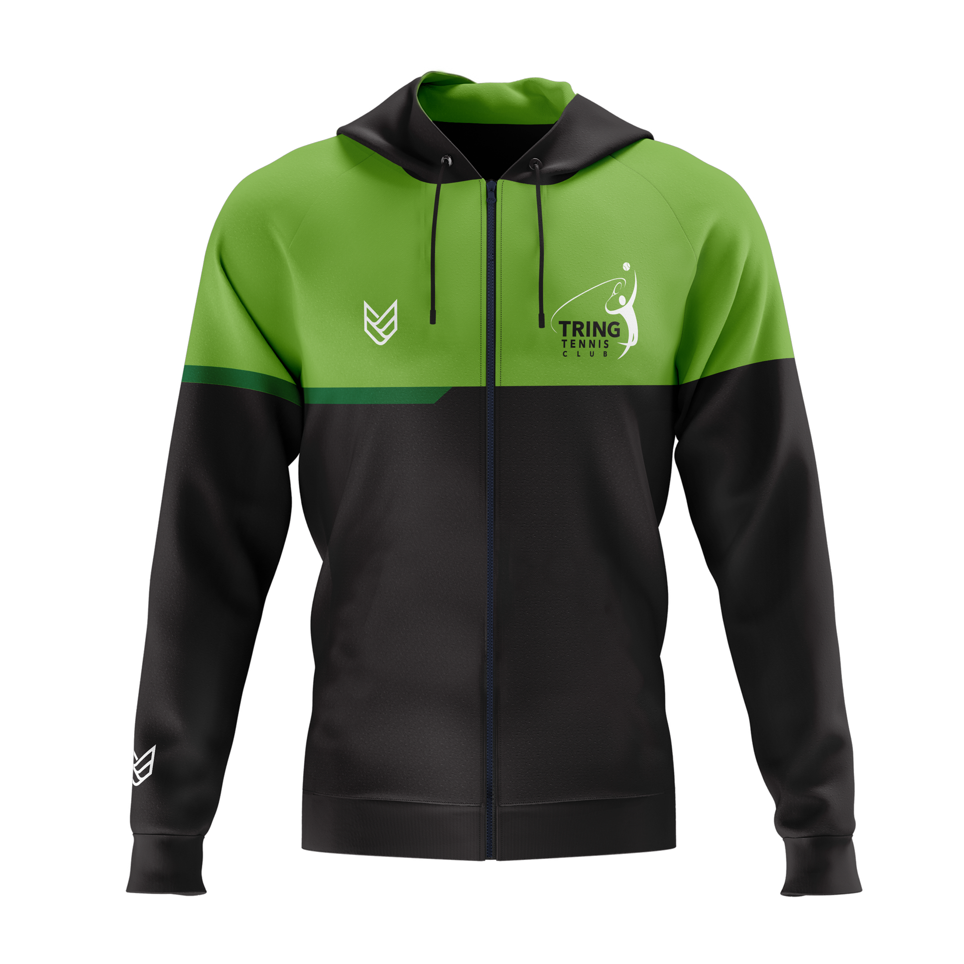Tring Tennis Club ZIPPED HOODIE - Front