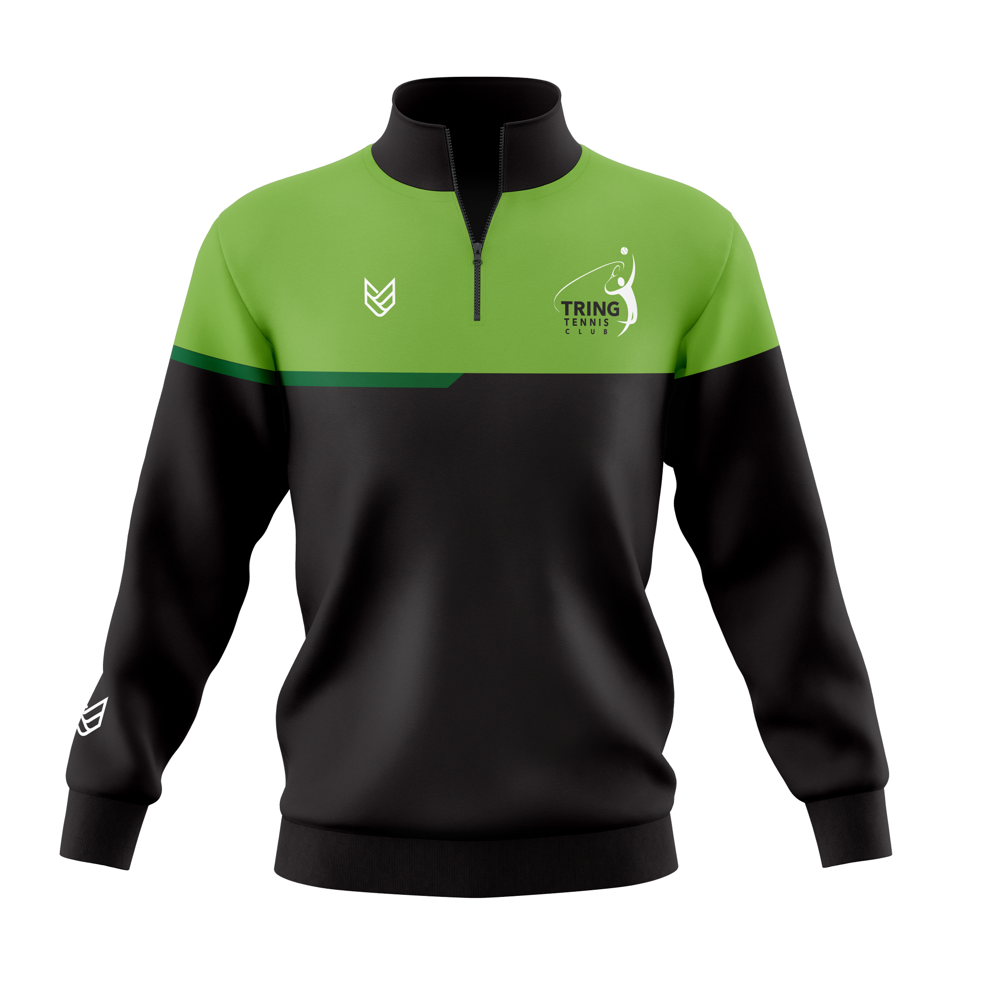Tring Tennis Club 1/4 ZIP SWEATSHIRT - Front