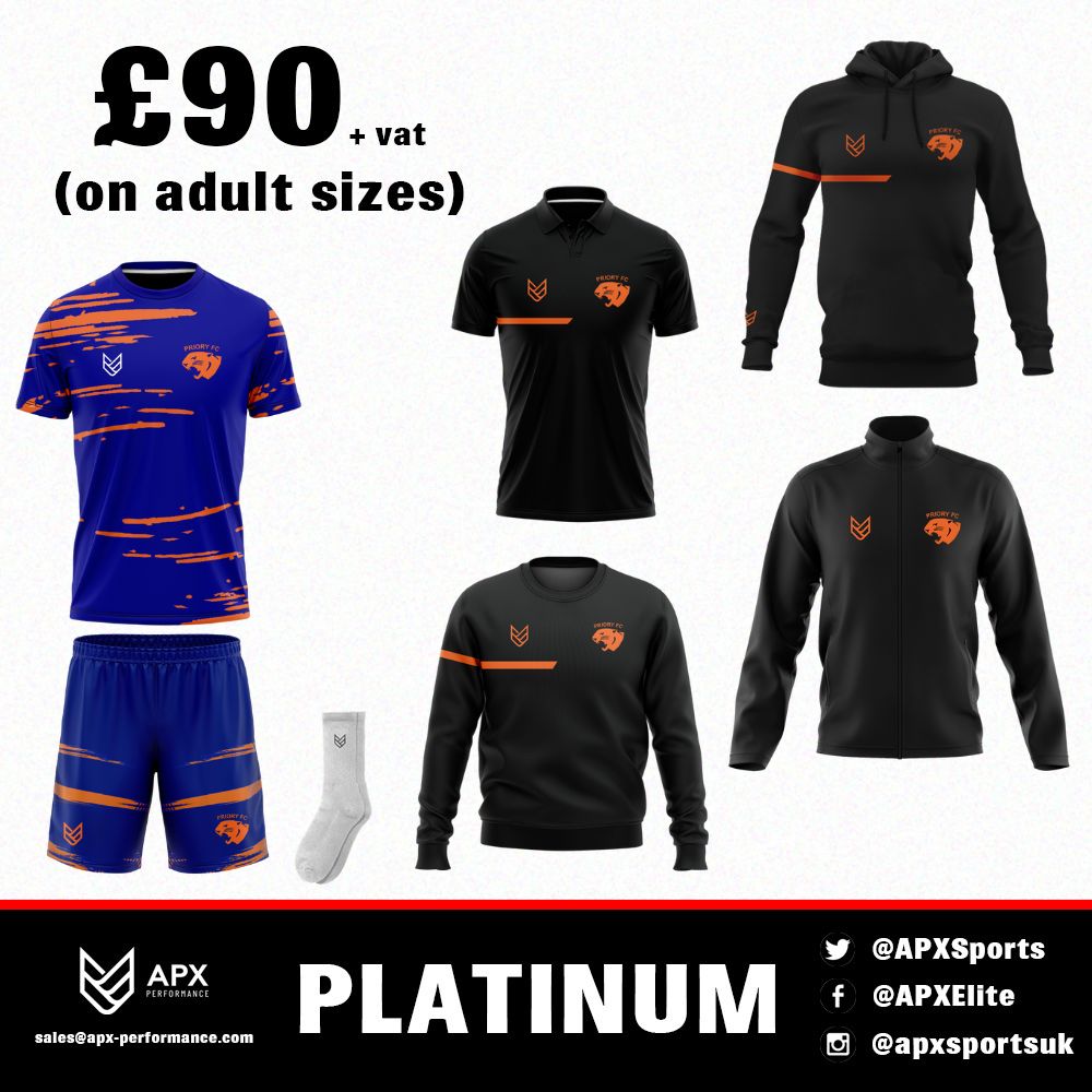 Priory FC Platinum Junior Training Pack