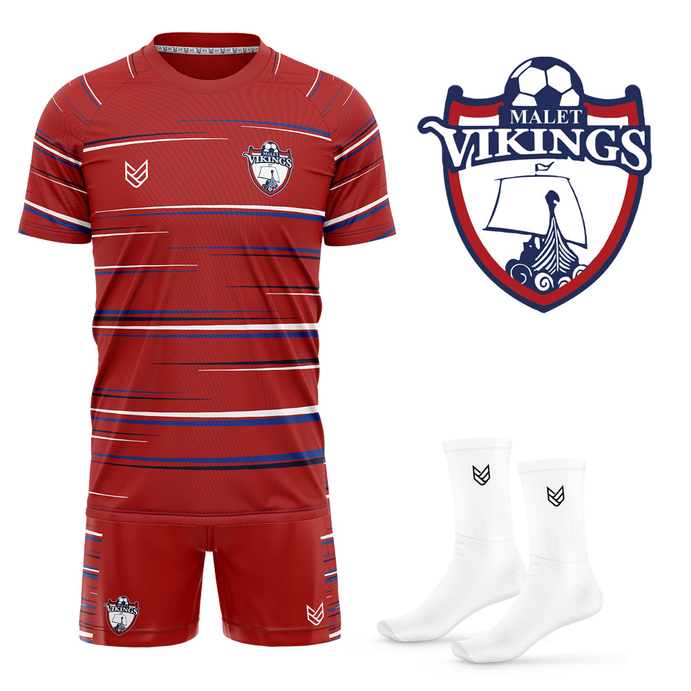 Malet Vikings FC Junior Training Kit Deal (Red)